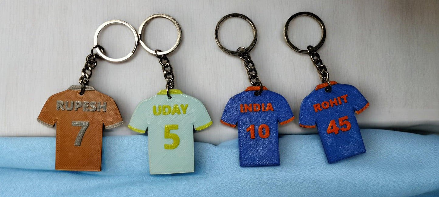 Customized Sports Jersey Keychain