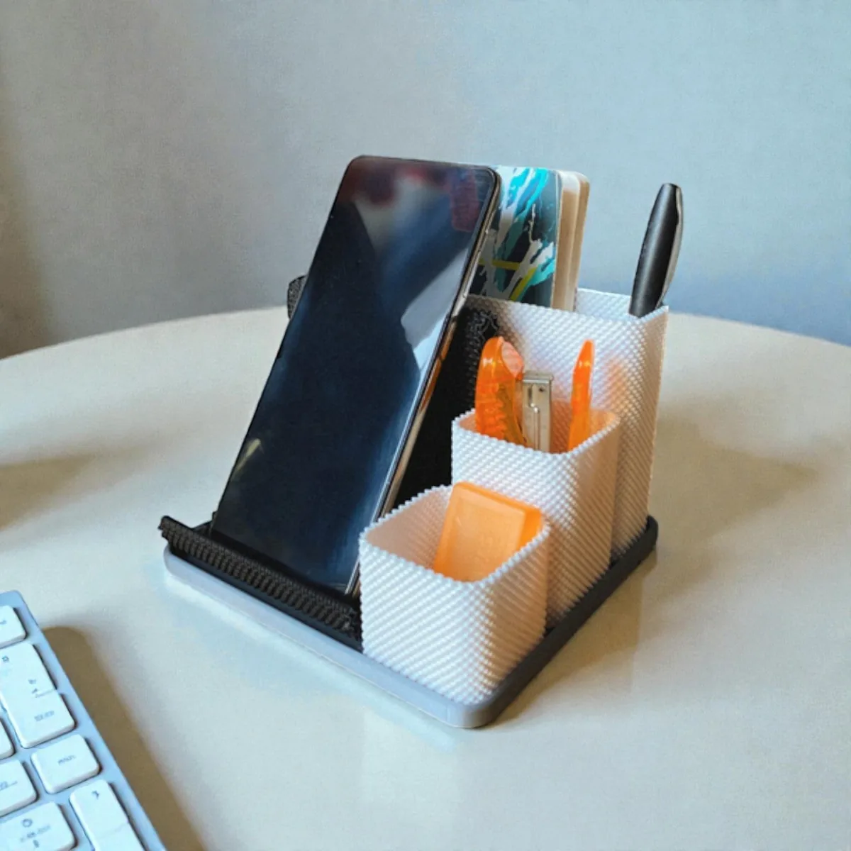 Custom 3D printed desk organizer