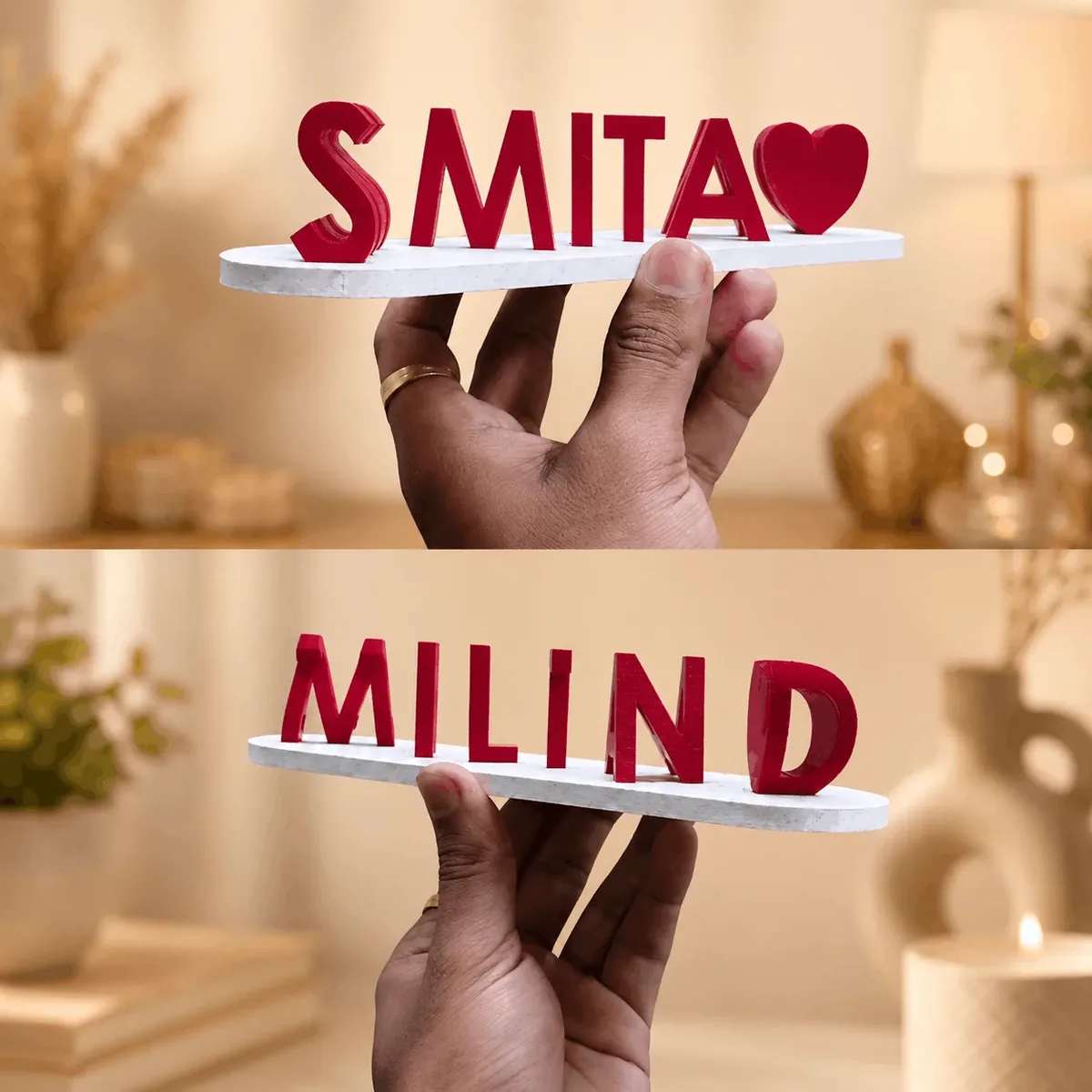 3D printed personalized name plank
